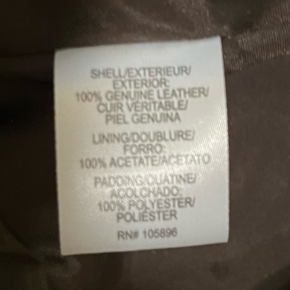 SOLD elsewhere. Worth NY Leather Moto Biker Jacket Mink Brown Quilted 4 SM $998 - Picture 8 of 8